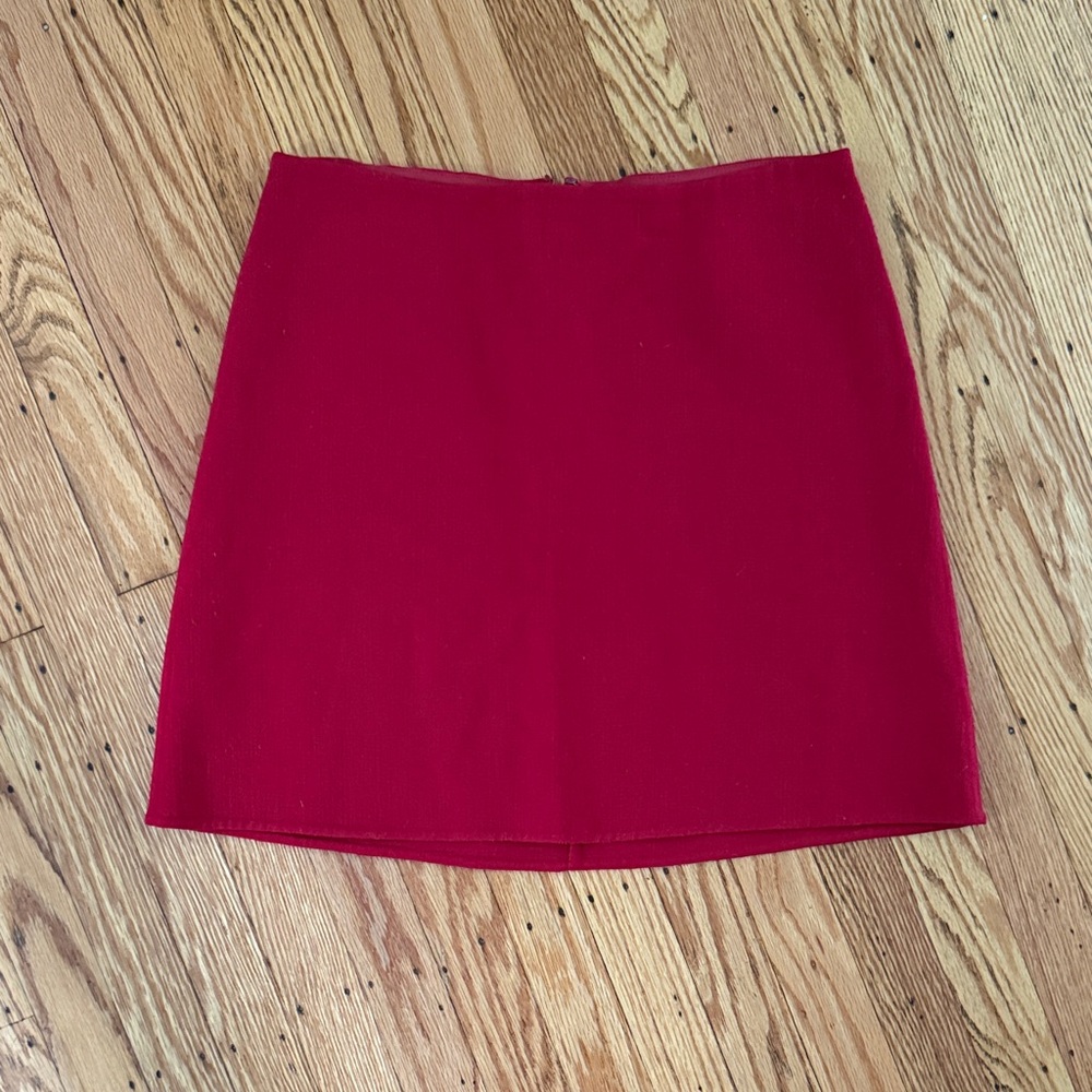 Theory Red Women's Skirt - Size 8